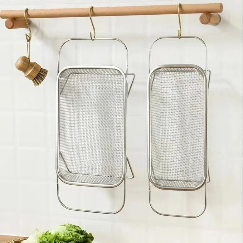 Vegetables & Fruit Strainer Basket - Stainless Steel, Fine Mesh, Expandable Over Sink. - Avenue Treasures