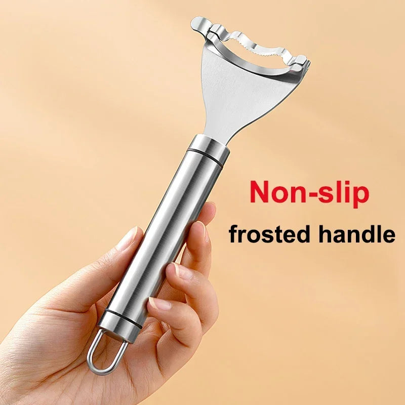 Stainless Steel Serrated Magic Corn Stripper/Peeler, 2-piece. - Avenue Treasures