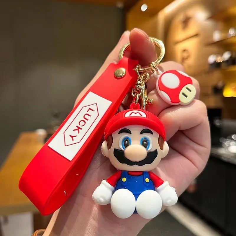 Super Mario Action Figure Keychains - Multi - Avenue Treasures