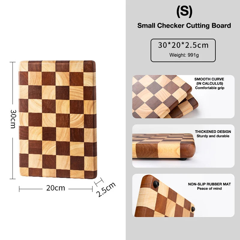 Creative Checkerboard Grid Designed Cutting Board - Avenue Treasures