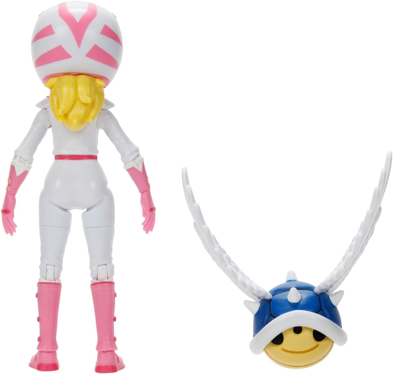 THE SUPER MARIO BROS. MOVIE: 5-Inch PEACH Action Figure Toy in Motorcycle Outfit with Spiny Blue Shell, Series 2. - Avenue Treasures