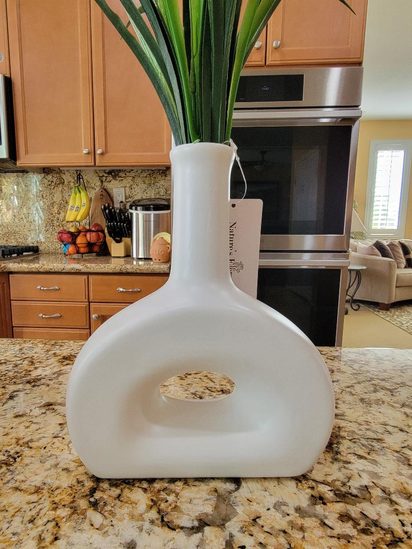 Nature's Elements Ceramic Decorative Vases - Home Décor Comfort for Living & Dining Rooms, Home & Office - Avenue Treasures
