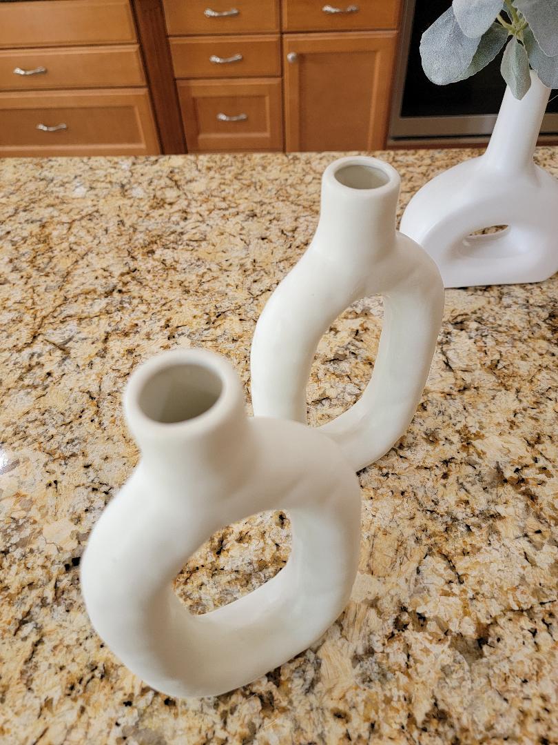 Nature's Elements Ceramic Decorative Vases - Home Décor Comfort for Living & Dining Rooms, Home & Office - Avenue Treasures