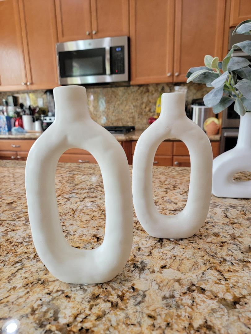 Nature's Elements Ceramic Decorative Vases - Home Décor Comfort for Living & Dining Rooms, Home & Office - Avenue Treasures