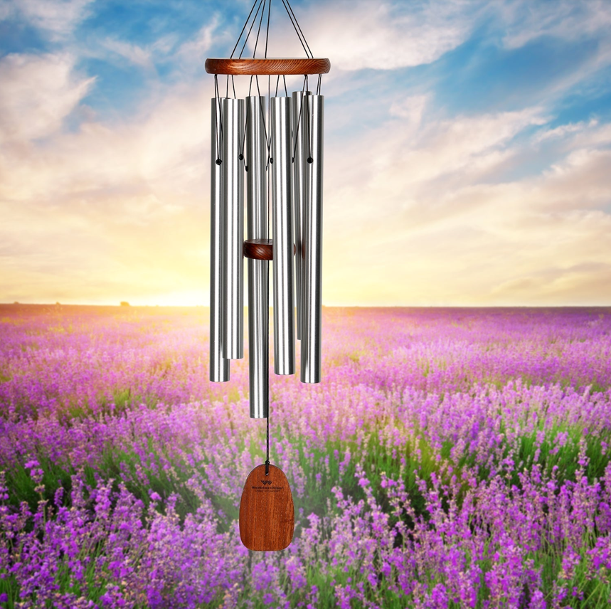 Woodstock Windchimes - 24"L Wind Chimes of Comfort for Garden / Patio / Outdoor Décor - Avenue Treasures