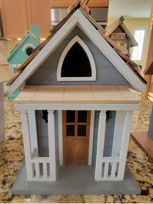 Elegant Colorful Birdhouses - Uniquely Designed by Artisans, Cottage Style Bird Houses, Home Garden Outdoor Decor