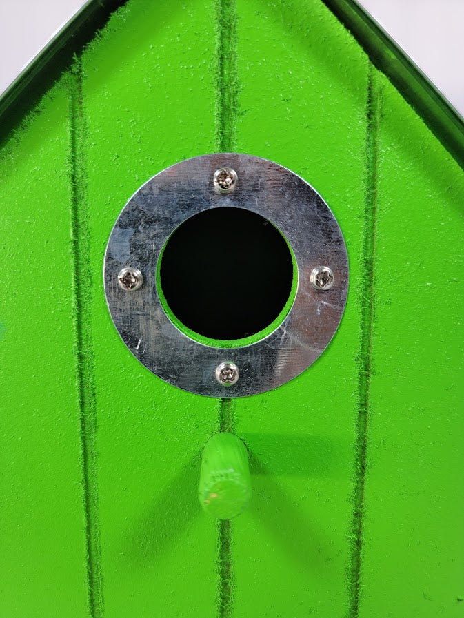 Tin Roof Wooden Outdoor Birdhouse - Cedar Wood & Metal - Home Garden Yard Bird House Decor (Copy) - Avenue Treasures