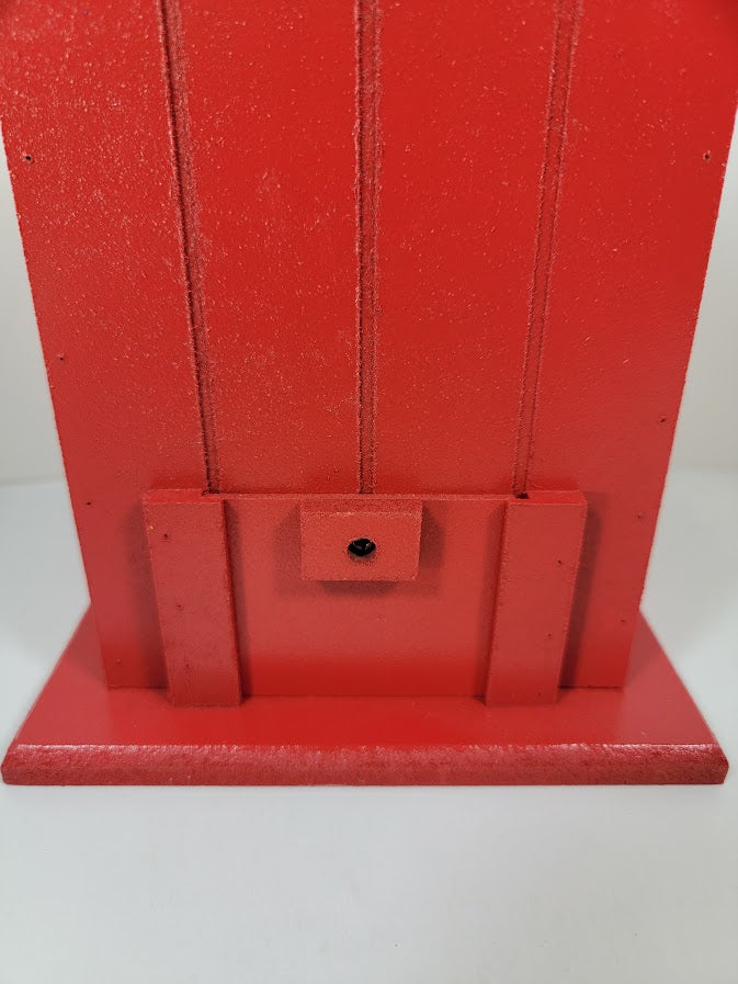 Tin Roof Wooden Outdoor Birdhouse - Cedar Wood & Metal - Home Garden Yard Bird House Decor - Avenue Treasures