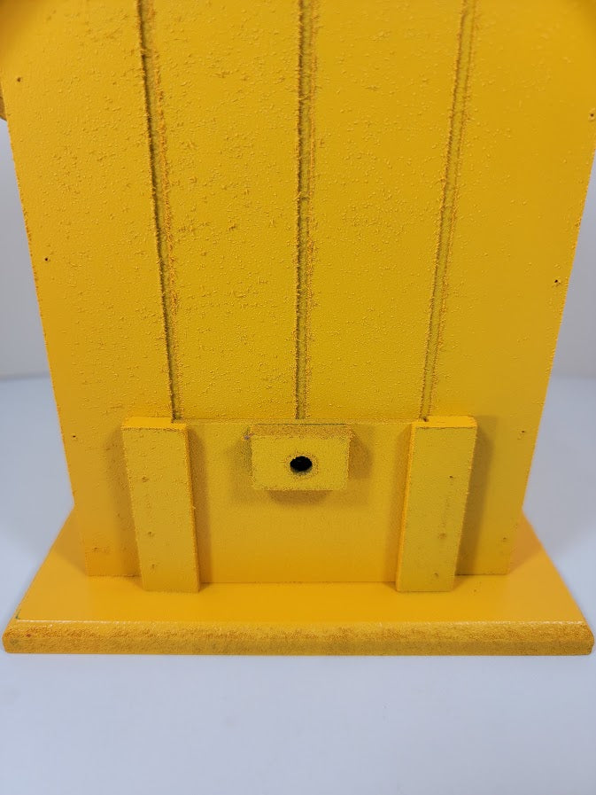 Tin Roof Wooden Outdoor Birdhouse - Cedar Wood & Metal - Home Garden Yard Bird House Decor - Avenue Treasures