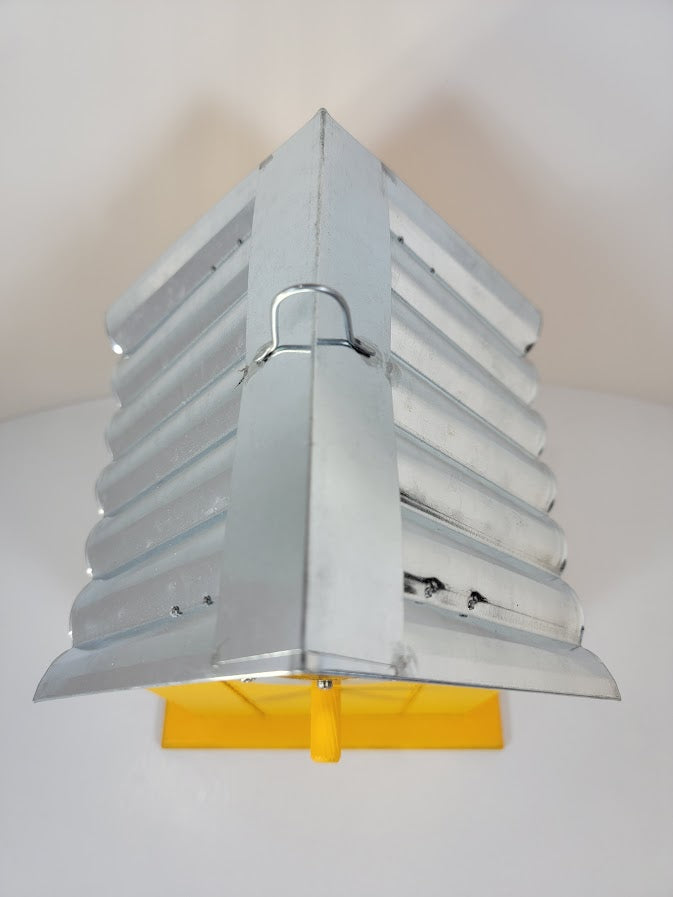 Tin Roof Wooden Outdoor Birdhouse - Cedar Wood & Metal - Home Garden Yard Bird House Decor - Avenue Treasures