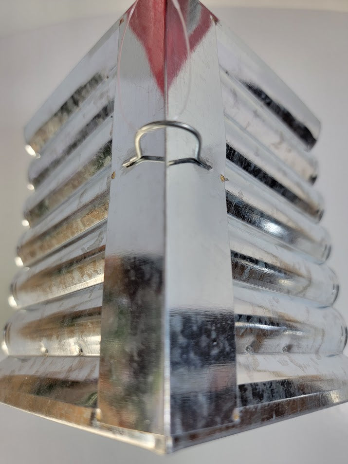 Tin Roof Wooden Outdoor Birdhouse - Cedar Wood & Metal - Home Garden Yard Bird House Decor