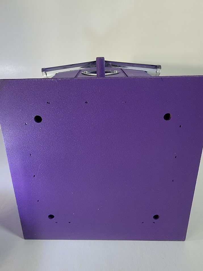 Tin Roof Wooden Outdoor Birdhouse - Cedar Wood & Metal - Home Garden Yard Bird House Decor