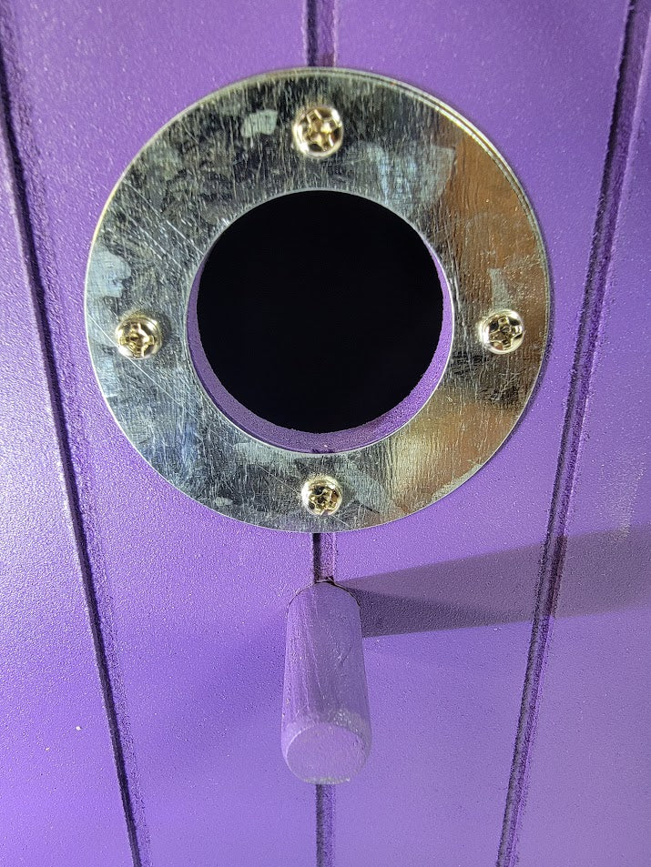 Tin Roof Wooden Outdoor Birdhouse - Cedar Wood & Metal - Home Garden Yard Bird House Decor