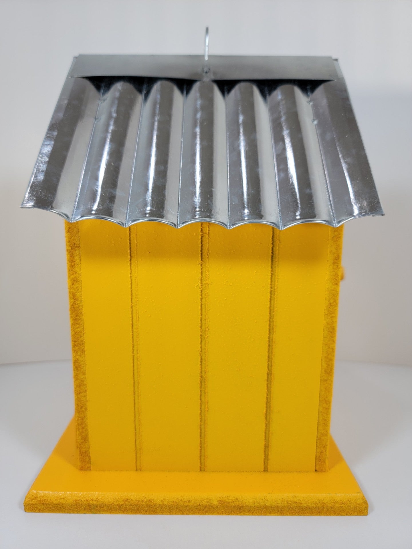 Tin Roof Wooden Outdoor Birdhouse - Cedar Wood & Metal - Home Garden Yard Bird House Decor - Avenue Treasures