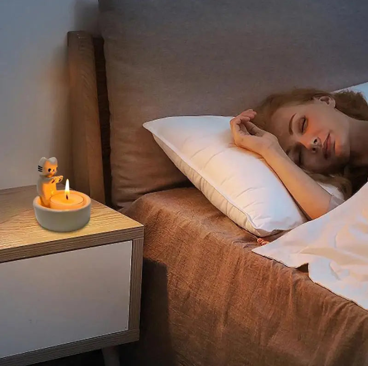 Cat Warming Paws Candle Holder - Cute Handmade Scented Candle Holder Home & Office Decor - Avenue Treasures