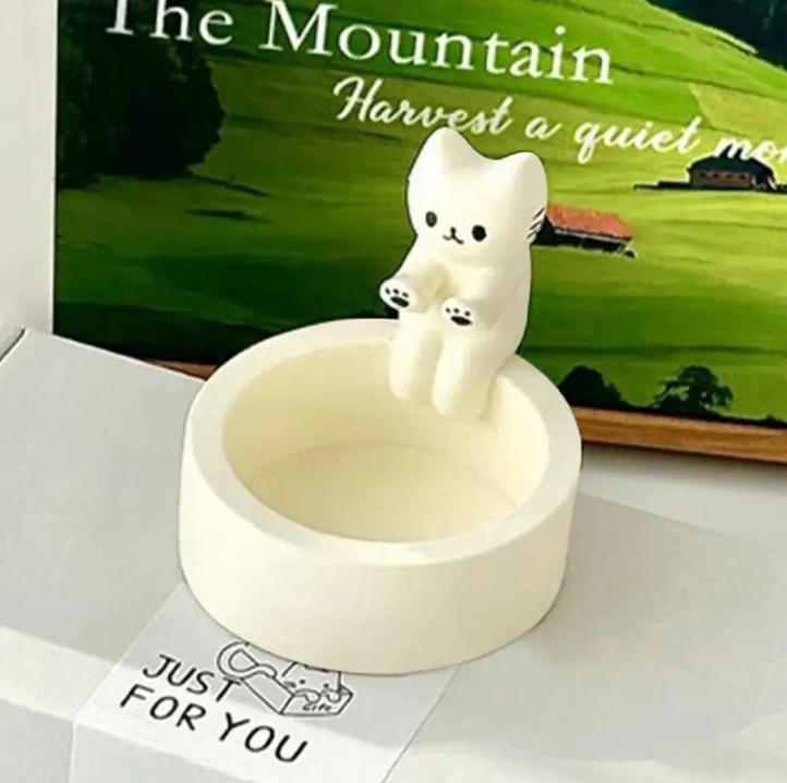 Cat Warming Paws Candle Holder - Cute Handmade Scented Candle Holder Home & Office Decor - Avenue Treasures