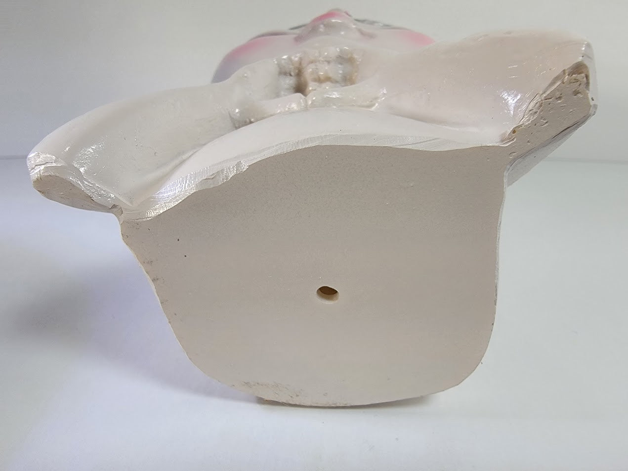 Cute Lady Face Planter Pots holding Heart Hands, indoor and outdoor decor with water drainage hole - Avenue Treasures