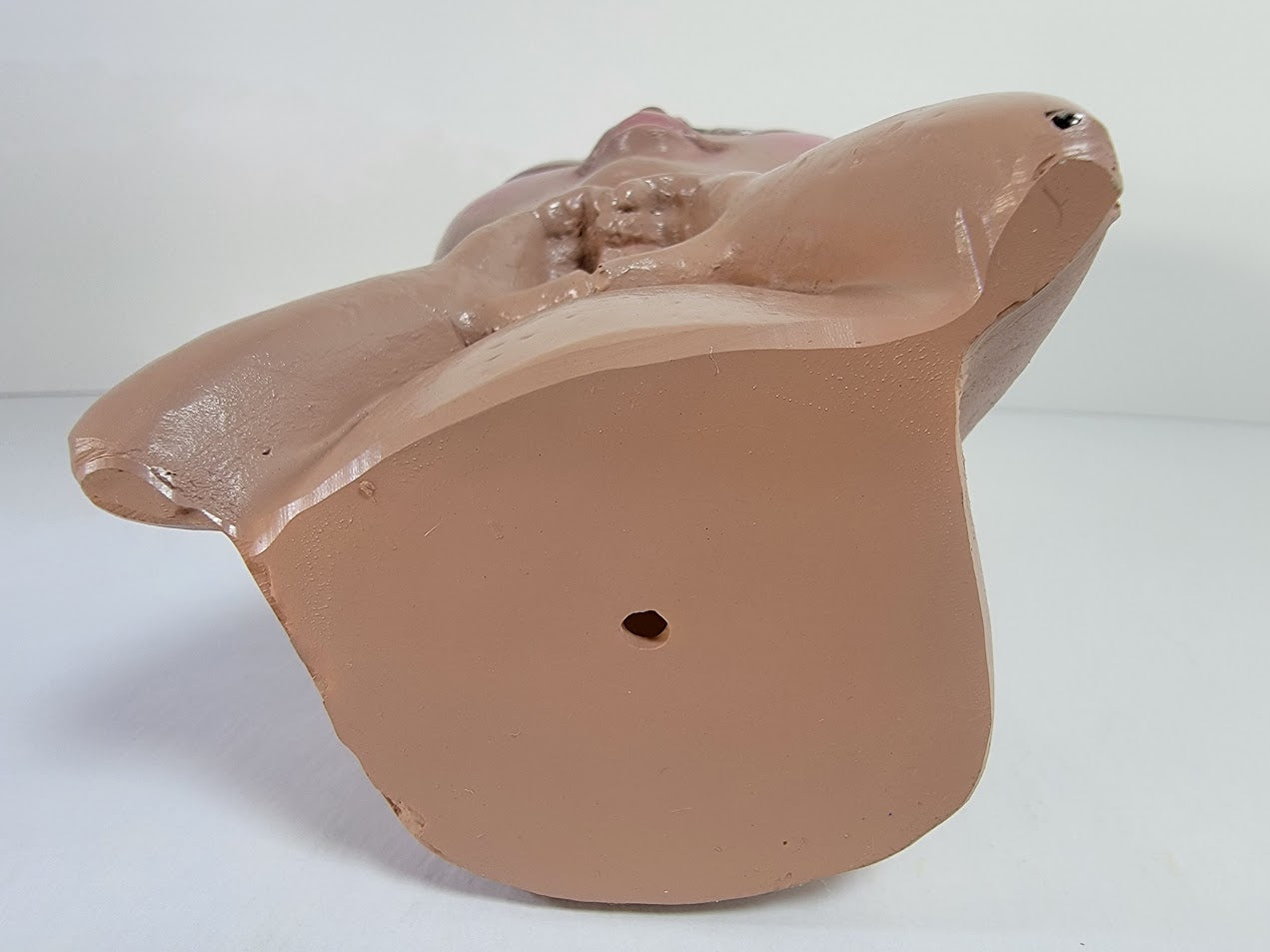 Cute Lady Face Planter Pots holding Heart Hands, indoor and outdoor decor with water drainage hole - Avenue Treasures