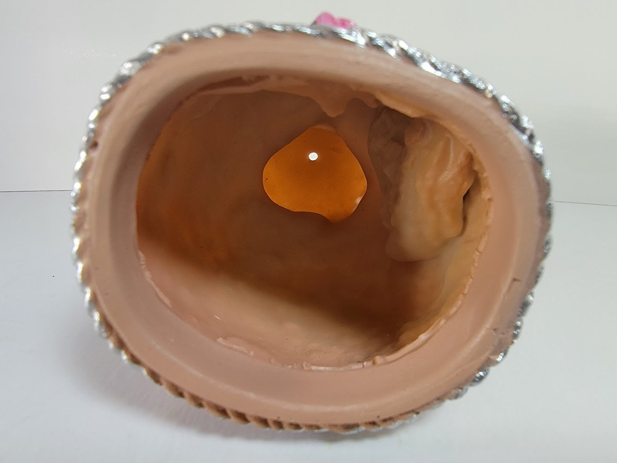 Cute Lady Face Planter Pots holding Heart Hands, indoor and outdoor decor with water drainage hole - Avenue Treasures