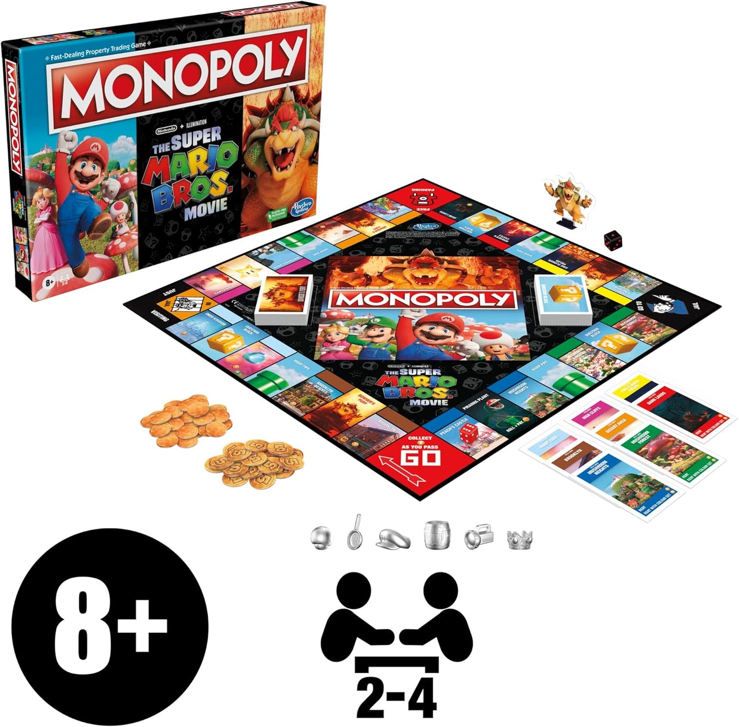 Monopoly - The Super Mario Bros. Movie Edition Kids Board Game. - Avenue Treasures